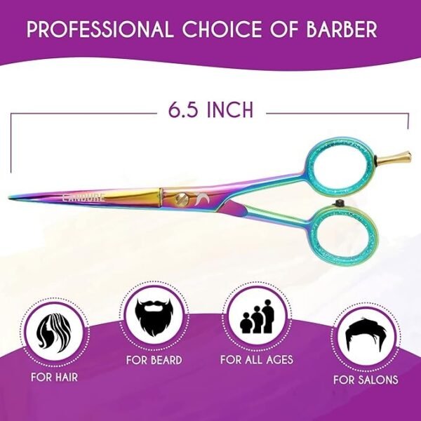 Multi Color Hair Cutting Shears for Salon - Image 3