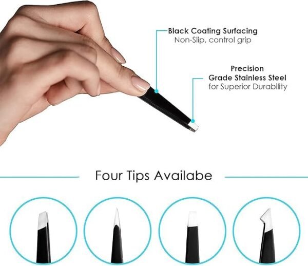 Candure Tweezers for Eyebrows - Image 3
