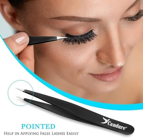 Candure Tweezers for Eyebrows - Image 4