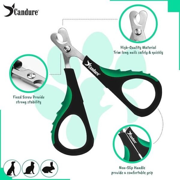 Candure Cat Nail Clippers Stainless - Image 2