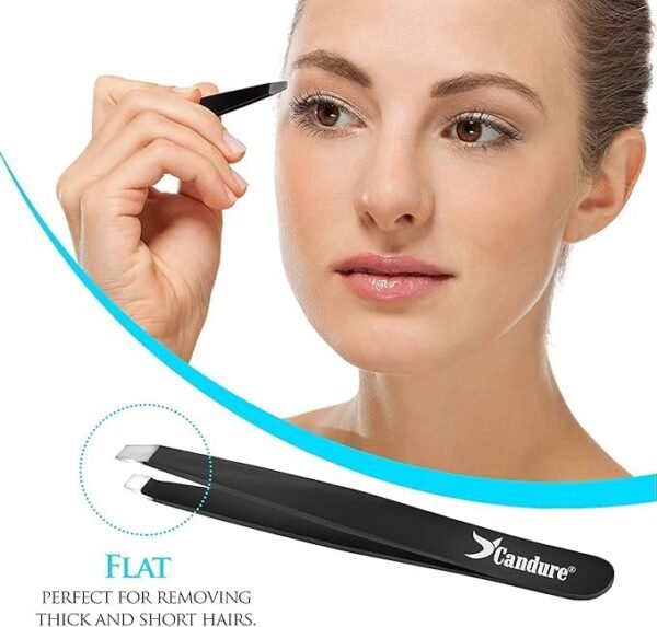 Candure Tweezers for Eyebrows - Image 2