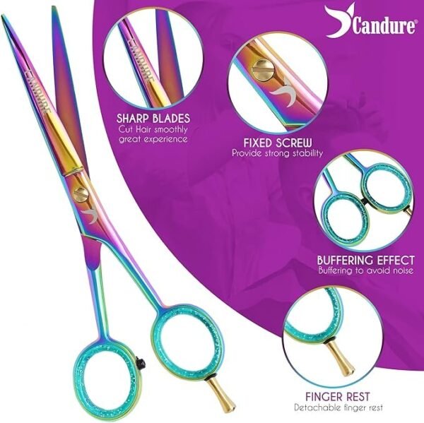 Multi Color Hair Cutting Shears for Salon - Image 4