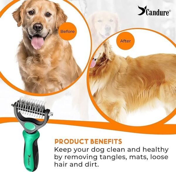 Candure Dematting Comb for Dog and Cat - Image 3
