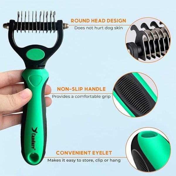Candure Dematting Comb for Dog and Cat - Image 2
