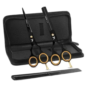 Hairdressing Scissor with Comb and Pouch