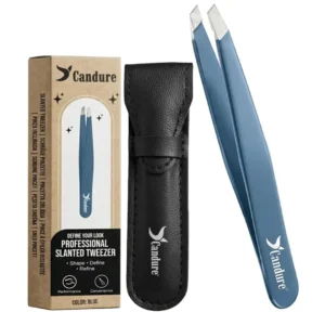 Candure Professional Slanted Tweezers – Blue